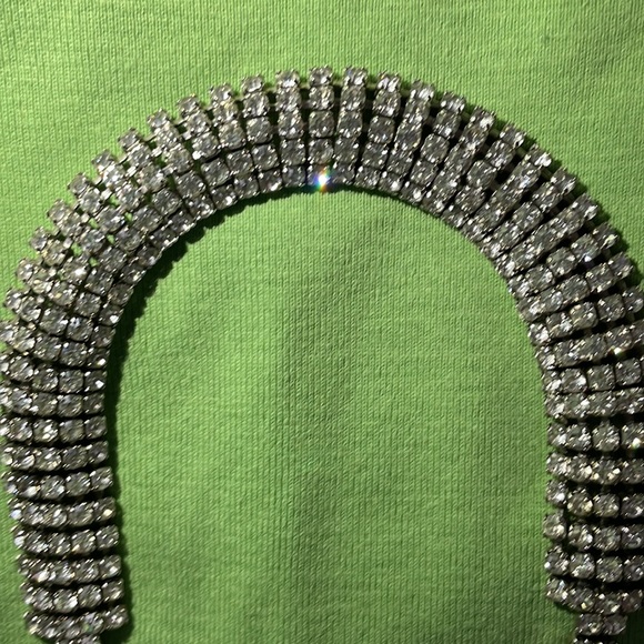 Vintage Sensational 1950’s Carolee 5 Rowed Brilliant Rhinestone Choker. - Picture 8 of 9